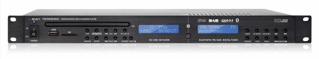 NSC Sicherheitstechnik 19" Musik-Player mit DAB+ & FM - Art. S03060-00