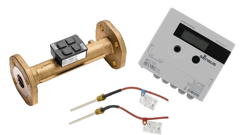 Sensus Kombinierter WMZ PoThF-Set PF130 Qp 10 B DN40 L:300 FL PN16 100/6,0