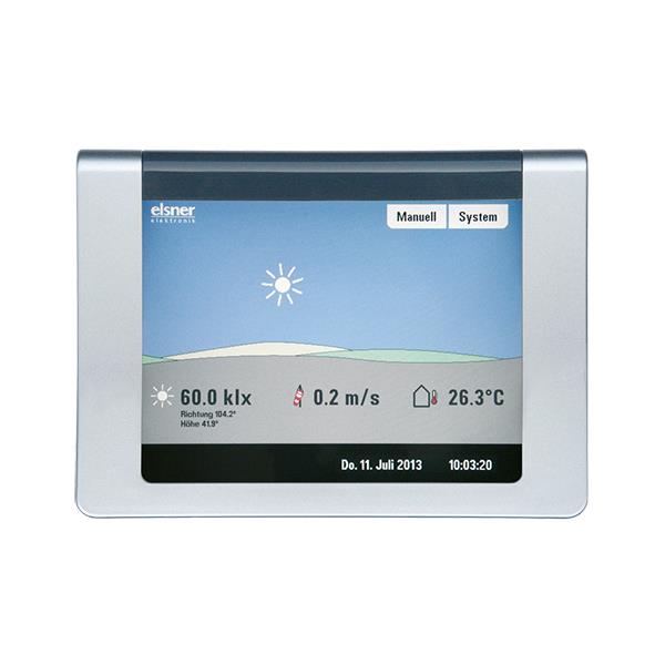 Elsner Elektronik Gebäudeautomation Steuerung WS1 Color-2 alu, 2 Antriebs-Ausgänge (230 V AC) - Art. 60140