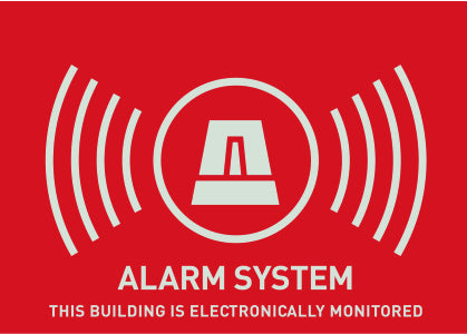 ABUS ABUS AU1314 Warnaufkleber (UK) Alarm 148 x 105 mm - Art. AU1314
