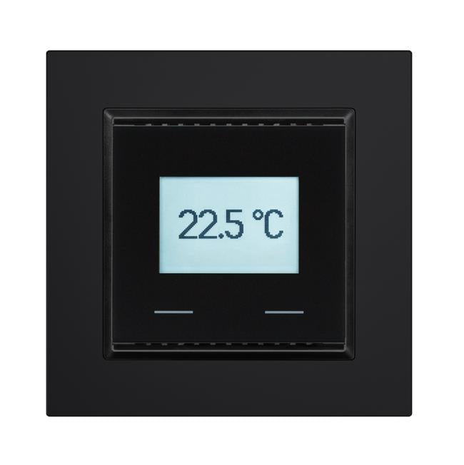 Elsner Elektronik Gebäudeautomation Temperatursensor KNX T-UP Touch CH, Tiefschwarz RAL 9005 - Art. 70634