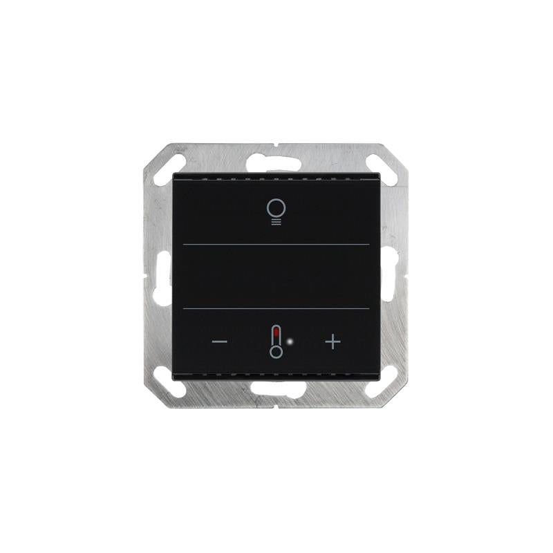 Elsner Elektronik Gebäudeautomation Taster Cala KNX MultiTouch T Light, Tiefschwarz RAL 9005 - Art. 70952