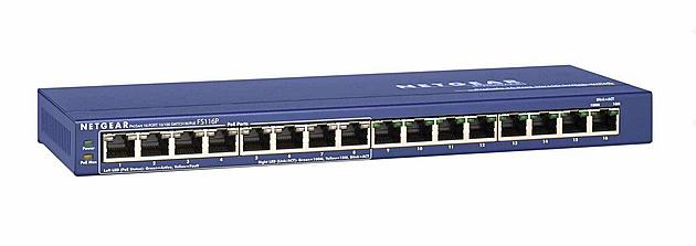 NSC Sicherheitstechnik Netzwerk-Switch PROSAFE FS 116P - Art. S19100-00