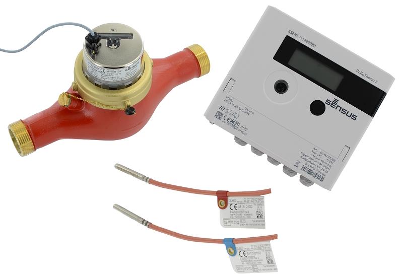 Sensus Kombinierter WMZ PoThF-Set AN130 qp 6 B DN25 L:260 H/AG1 1/4" PN16 45/5,2 wM-Bus