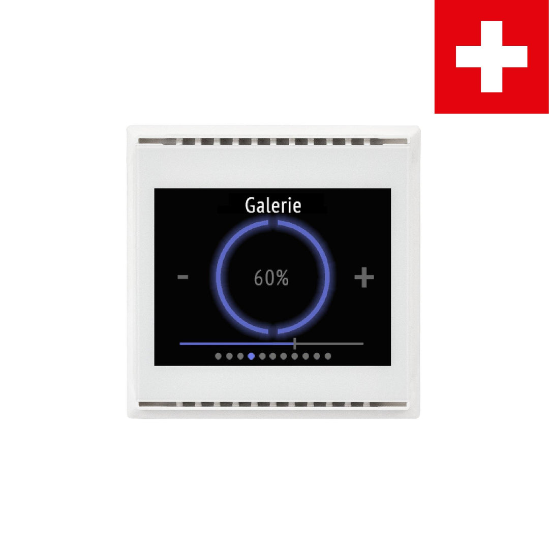 Elsner Elektronik Gebäudeautomation Raum-Controller Cala Touch KNX TH CH, Reinweiß RAL 9010 - Art. 70811