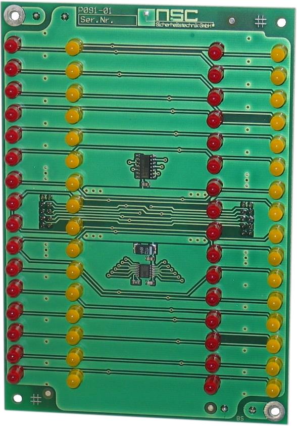 NSC Sicherheitstechnik 32er-LED-Meldergruppen-Einzelanzeige - Art. B01220-00