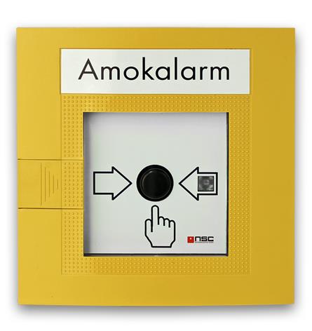 NSC Sicherheitstechnik Notfallmelder nach EN 60849-gelb - Art. S01300-06