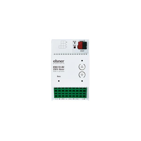 Elsner Elektronik Gebäudeautomation Multifunktionaler Aktor KNX S1-B2 230 V - Art. 70532