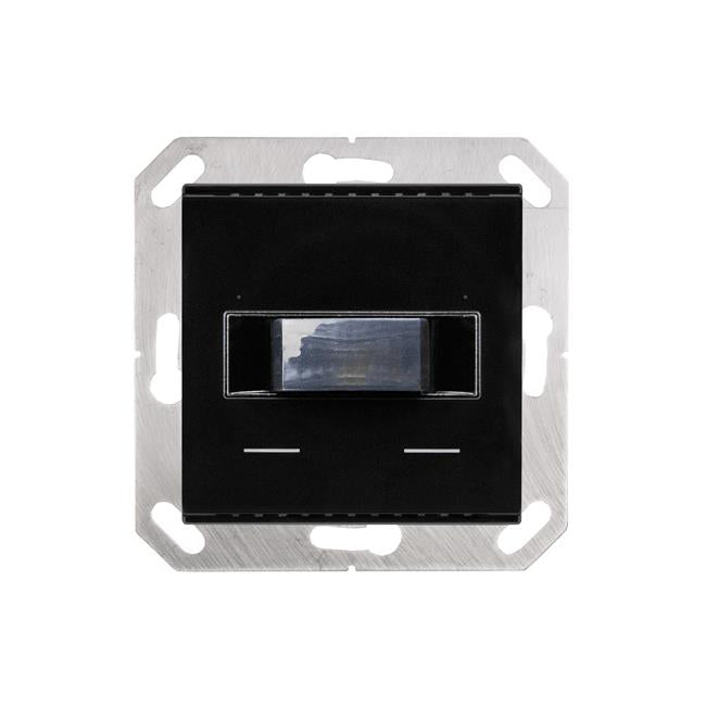 Elsner Elektronik Gebäudeautomation Präsenz-, Helligkeits- und Temperatursensor KNX T-L-Pr-UP Touch, Tiefschwarz RAL 9005 - Art. 70852