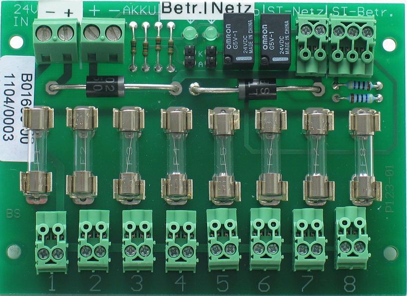 NSC Sicherheitstechnik Sicherungs-Ausgangsplatine 8-fach - Art. B01660-00