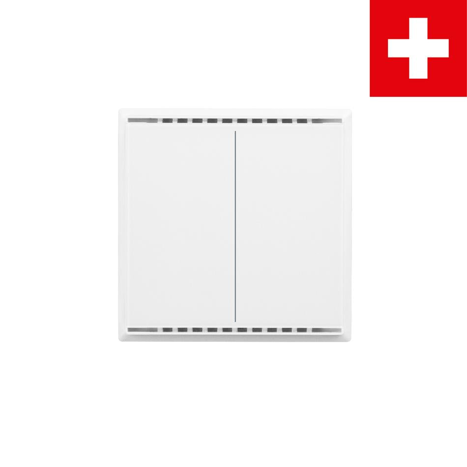 Elsner Elektronik Gebäudeautomation Taster Cala KNX M2-T CH, Reinweiß RAL 9010 - Art. 70871