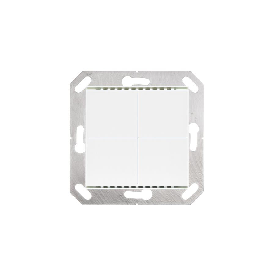 Elsner Elektronik Gebäudeautomation Taster Cala KNX M4-T, Reinweiß RAL 9010 - Art. 70880