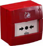 NSC Sicherheitstechnik Springknopfmelder PC/ABS, rot - Symbol "Brennendes Haus" - Art. B03598-00