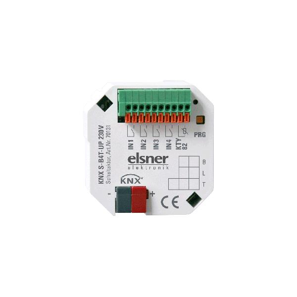 Elsner Elektronik Gebäudeautomation Beschattungs/Fenster- Aktor KNX S-B4T-UP 230 V AC - Art. 70131