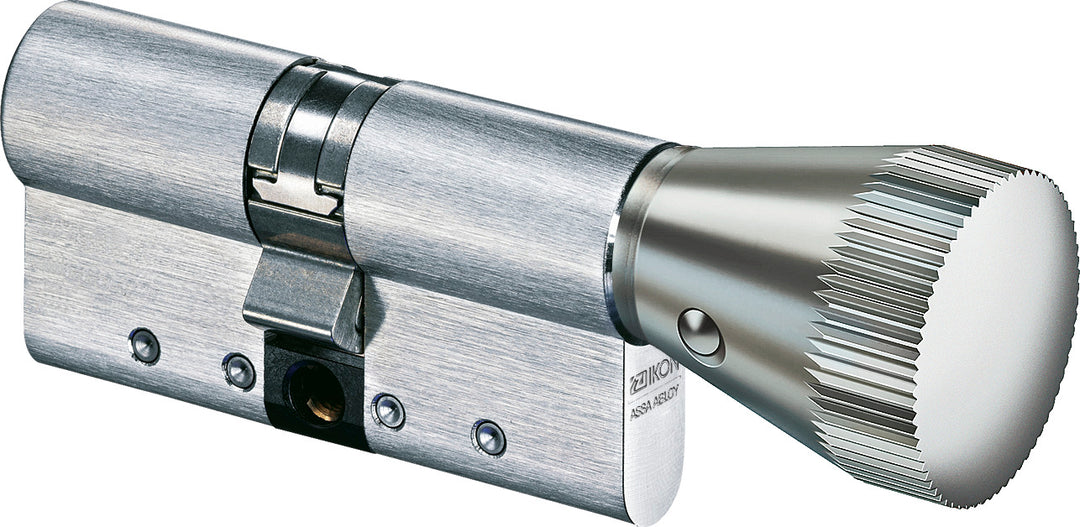 ASSA ABLOY Sicherheitstechnik IKON Profil-Knaufzylinder VERSO CLIQ - Art. IKON V534,V=E1,KNF=2MV,Grundlänge L=30/30mm