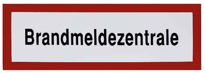 Hertek Hinweisschild Brandmeldezentrale (Klebefolie) - Art. BWP585.2