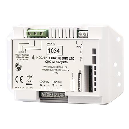 NSC Sicherheitstechnik High-Power I/O-Modul CHQ-MRC2(SCI) mit Steuerrelais, überwachtem Eingang und Dual-Isolator - Art. B02410-02