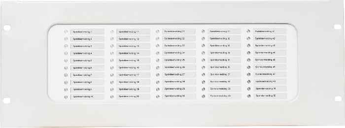 Hertek Penta 19-Zoll LED-Panel mit 50 LEDs, rot/gelb, 4HE - Art. BIC281