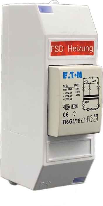 Hertek Netzteil für FSD-Heizung (12V AC, inkl. Gehäuse) - Art. BWP555