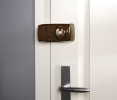 ABUS ABUS FUFT50021B Secvest Funk-Türzusatzschloss mit Innenzylinder – 7025 E (braun) - Art. FUFT50021B