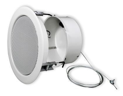 NSC Sicherheitstechnik Decken-Einbaulautsprecher für Sprachalarmierung, 165 mm, 10 Watt - Art. S05510-00