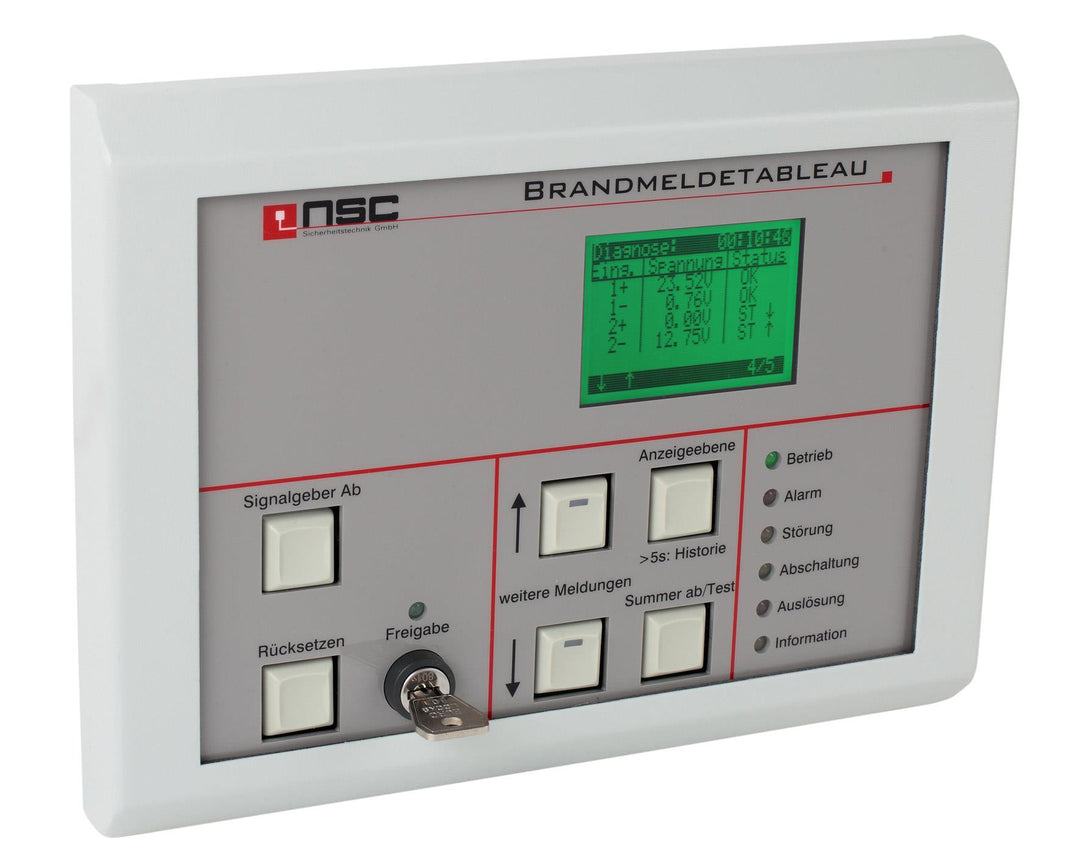 NSC Sicherheitstechnik LCD Anzeige- und Bedientableau, RS-485 - Art. B01520-00