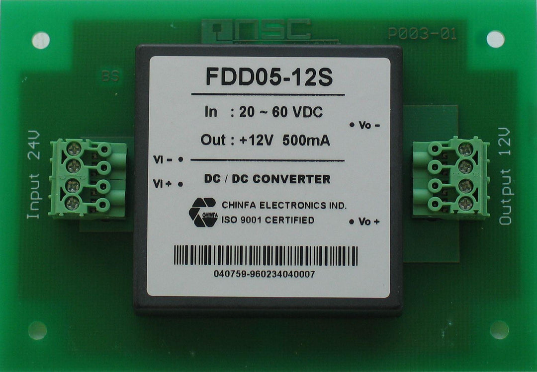 NSC Sicherheitstechnik Spannungswandler 24VDC/12 VDC - Art. B01630-00