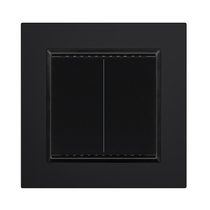 Elsner Elektronik Gebäudeautomation Taster Cala KNX M2-T CH, Tiefschwarz RAL 9005 - Art. 70873