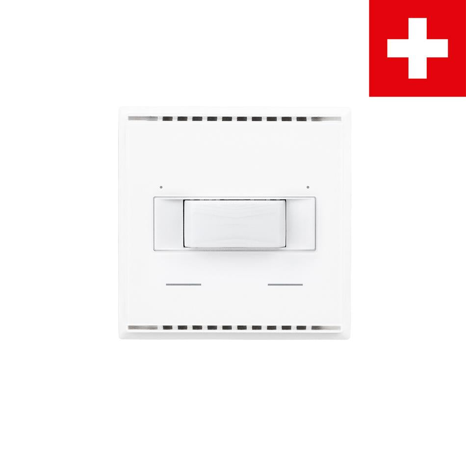 Elsner Elektronik Gebäudeautomation Präsenz-, Helligkeits- und Temperatursensor KNX T-L-Pr-UP Touch CH, Reinweiß RAL 9010 - Art. 70851