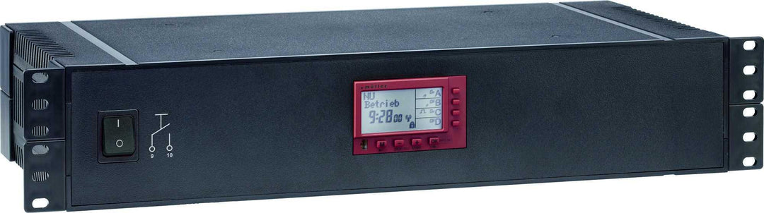 NSC Sicherheitstechnik 19"- 2HA, Hauptuhr mit Schaltcomputer und Nebenuhrsteuerung - Art. S01400-10