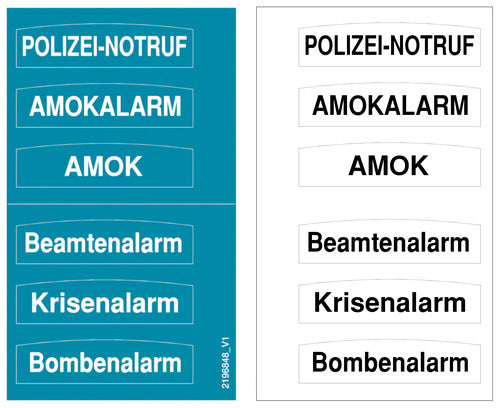 LST-MEP Brandmeldetechnik Türschild HME_TSB_NOTFALL_1 - Art. 2196848