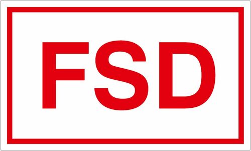 LST-MEP Brandmeldetechnik Hinweisschild FSD BME/FSD - Art. 249612