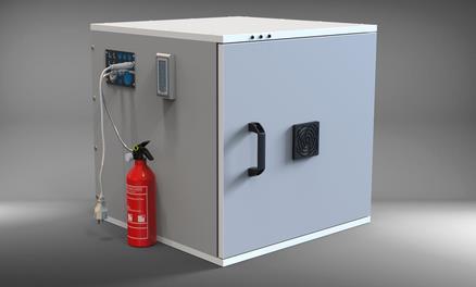 Celsion Brandschutzsysteme GmbH Serie Qube Premium - Sicherheitsgehäuse für Batterien - Art. 