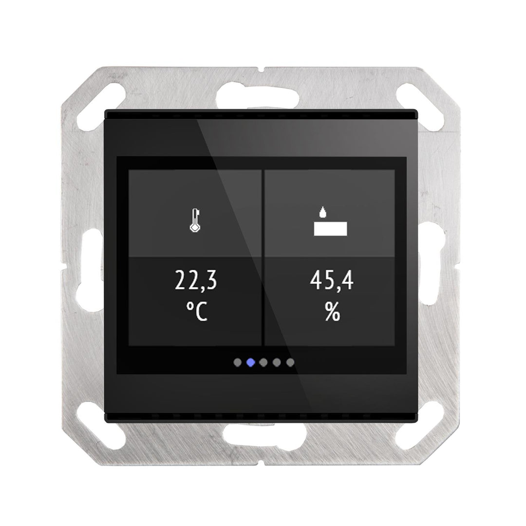 Elsner Elektronik Gebäudeautomation Raum-Controller Cala Touch KNX TH, Tiefschwarz RAL 9005 - Art. 70812