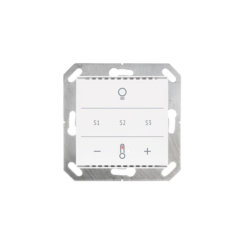 Elsner Elektronik Gebäudeautomation Taster Cala KNX MultiTouch T Light/Scenes, Reinweiß RAL 9010 - Art. 70960
