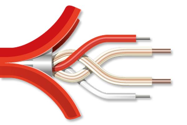 NSC Sicherheitstechnik Sensorkabel (rot) für ProReact, Basiskabel, 500m Rolle - Art. B05781-50