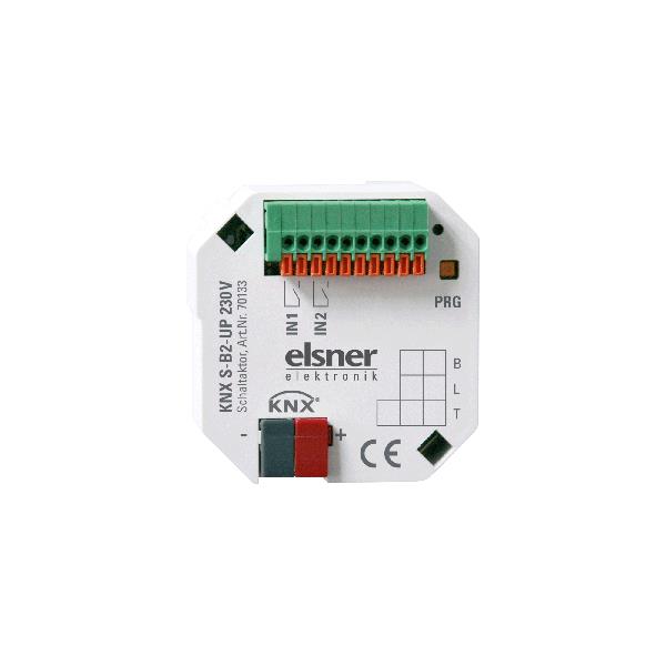 Elsner Elektronik Gebäudeautomation Beschattungs/Fenster-Aktor KNX S-B2-UP 230 V AC - Art. 70133