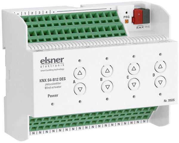 Elsner Elektronik Gebäudeautomation Aktor KNX S4-B12 DES - Art. 70535
