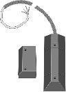 ABI-Sicherheitssysteme Rolltorkontakt AMK 4 S G3, Kl. C - Farbe grau, 10 m Kabel - Art. 21227-10