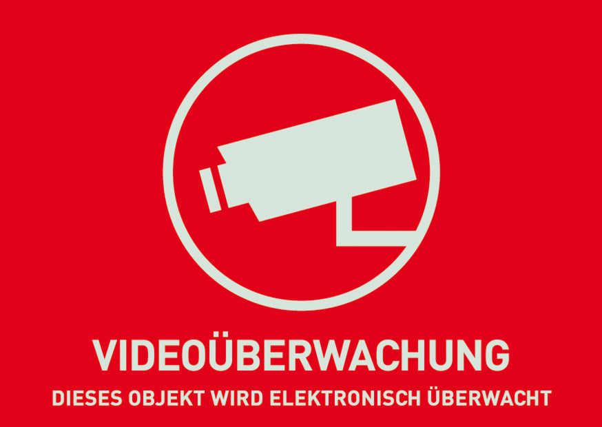 ABUS ABUS AU1320 Warnaufkleber Videoüberwachung (ohne ABUS Logo) 148 x 105 mm - Art. AU1320