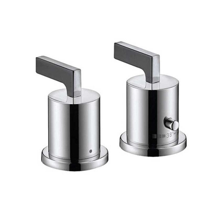 Axor Thermostatmischer 2 Löcher, für Wannenrand, Hebelgriffe, verchromt CITTERIO 39482000