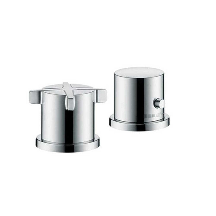Axor Thermostatisches Außenset 2 Löcher, am Bad, Chrom-Finish CITTERIO E 36412000