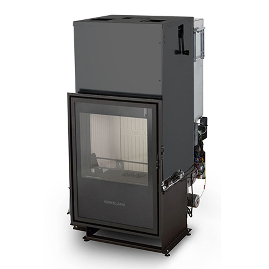 Girolami TI 28 vertikal – Mehrstoff-Heizkamin, 26 kW