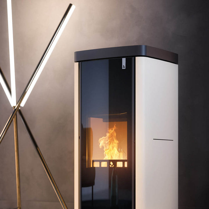 Girolami Soft 14 avorio – Holzofen (wasserführend), 15 kW, Elfenbein