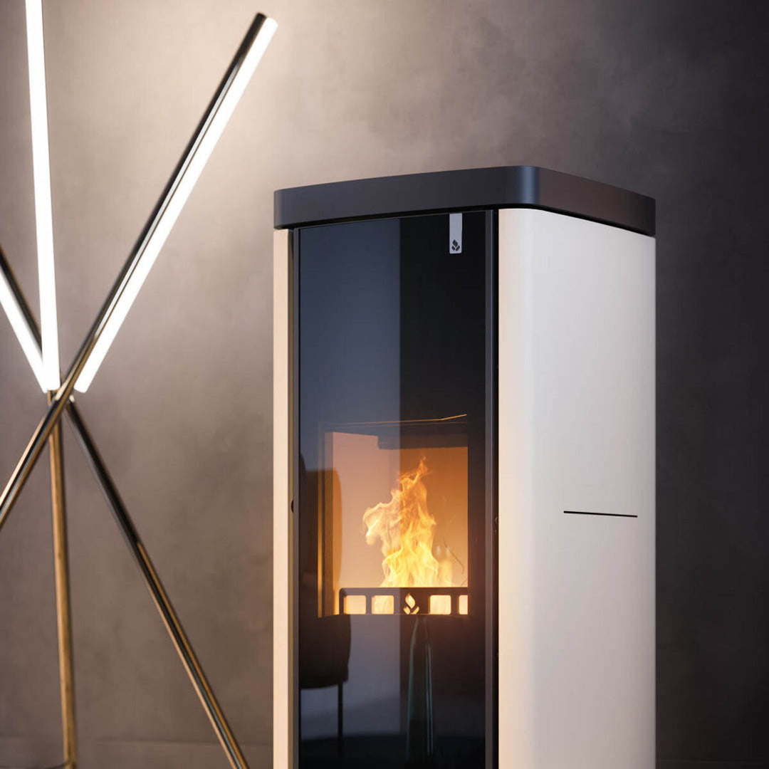 Girolami Soft 26 avorio – Holzofen (wasserführend), 24 kW, Elfenbein
