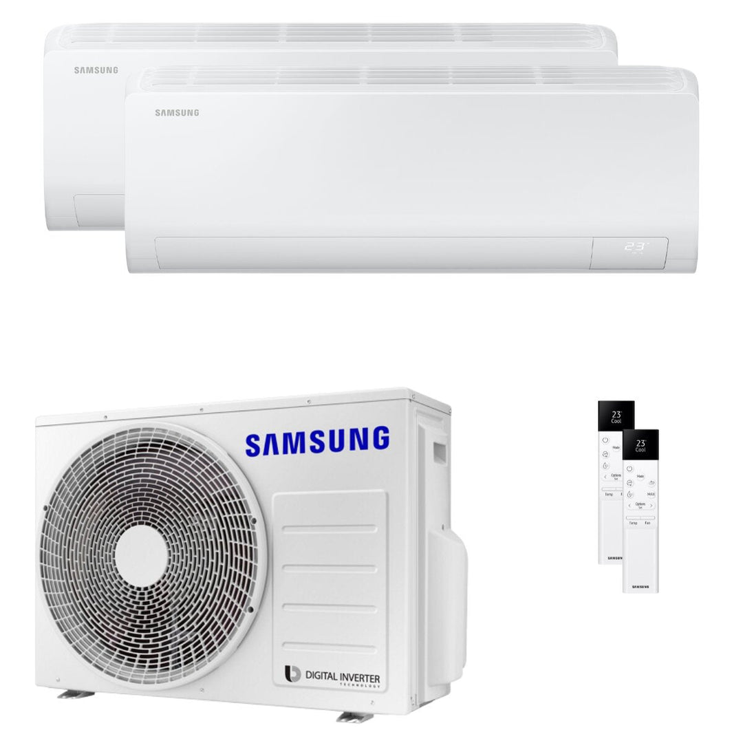 Samsung Cebu S2 7000+18000 BTU – Multisplit-Klimagerät (2 Innengeräte), 5,2/6 kW, R32, A++/A+, WLAN