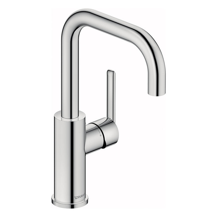 Duravit Einhebelmischer H. 27 cm für Waschbecken, MinusFlow und FreshStart, ohne Ablauf, Chrom-Finish BALCOON BA1100002010