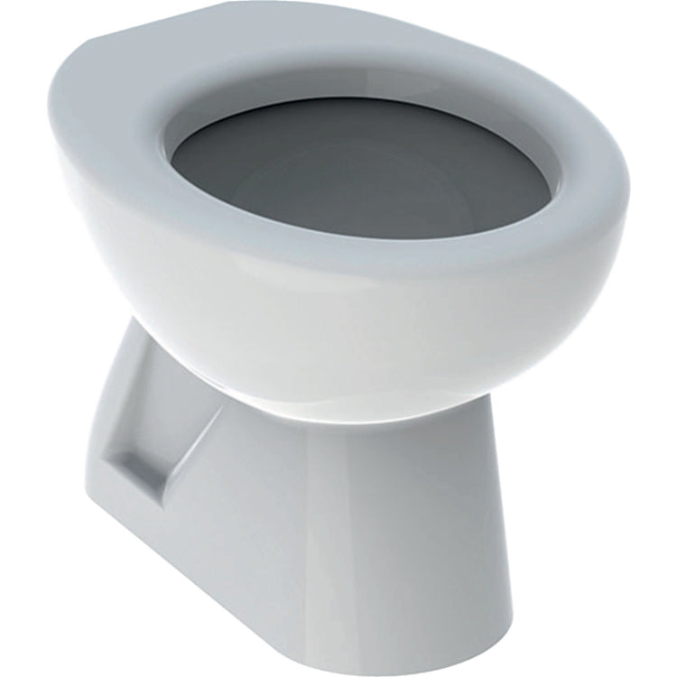 Geberit Stand-WC mit Rutschmontage, ohne Bohrungen für WC-Sitz und mit vertikalem Abfluss, Weiß, glänzende Ausführung BAMBINI 500.883.00.1