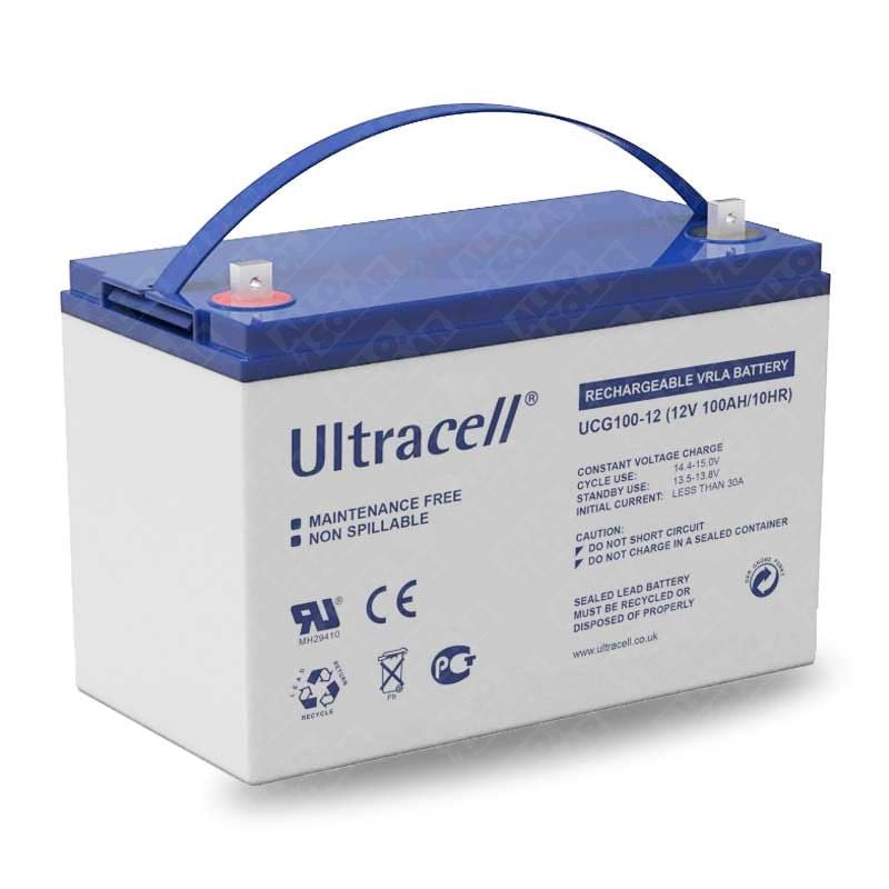 Ultracell Batterie 100Ah 12V GEL UCG100 12