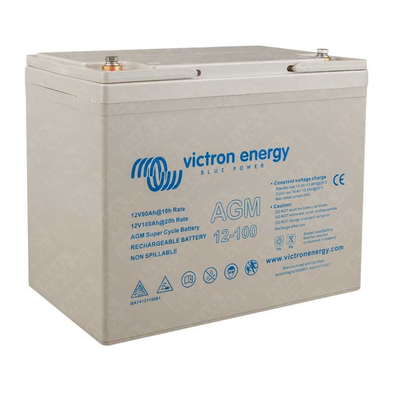 Victron Energy solaire 100Ah 12V AGM Super Cycle Batt. (M6)